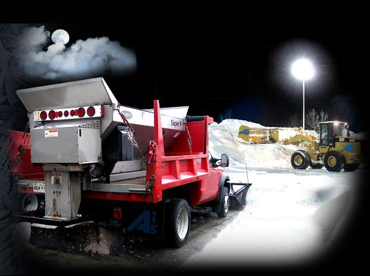 snow plowing, snow removal and salting services